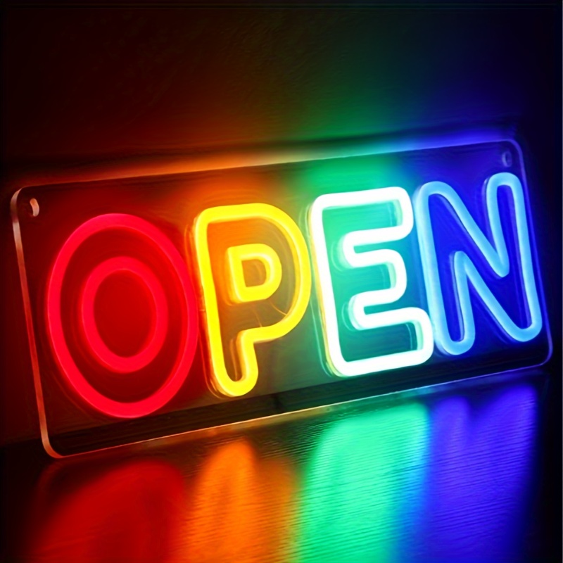 

Open Signs For Business Ultra Bright Led Neon Open Sign 16 Inch Lighted Open Sign Electric Plug In Light Up Open Sign For Business Window Glass Storefront Door Shop Store Bar Salon Restaurant