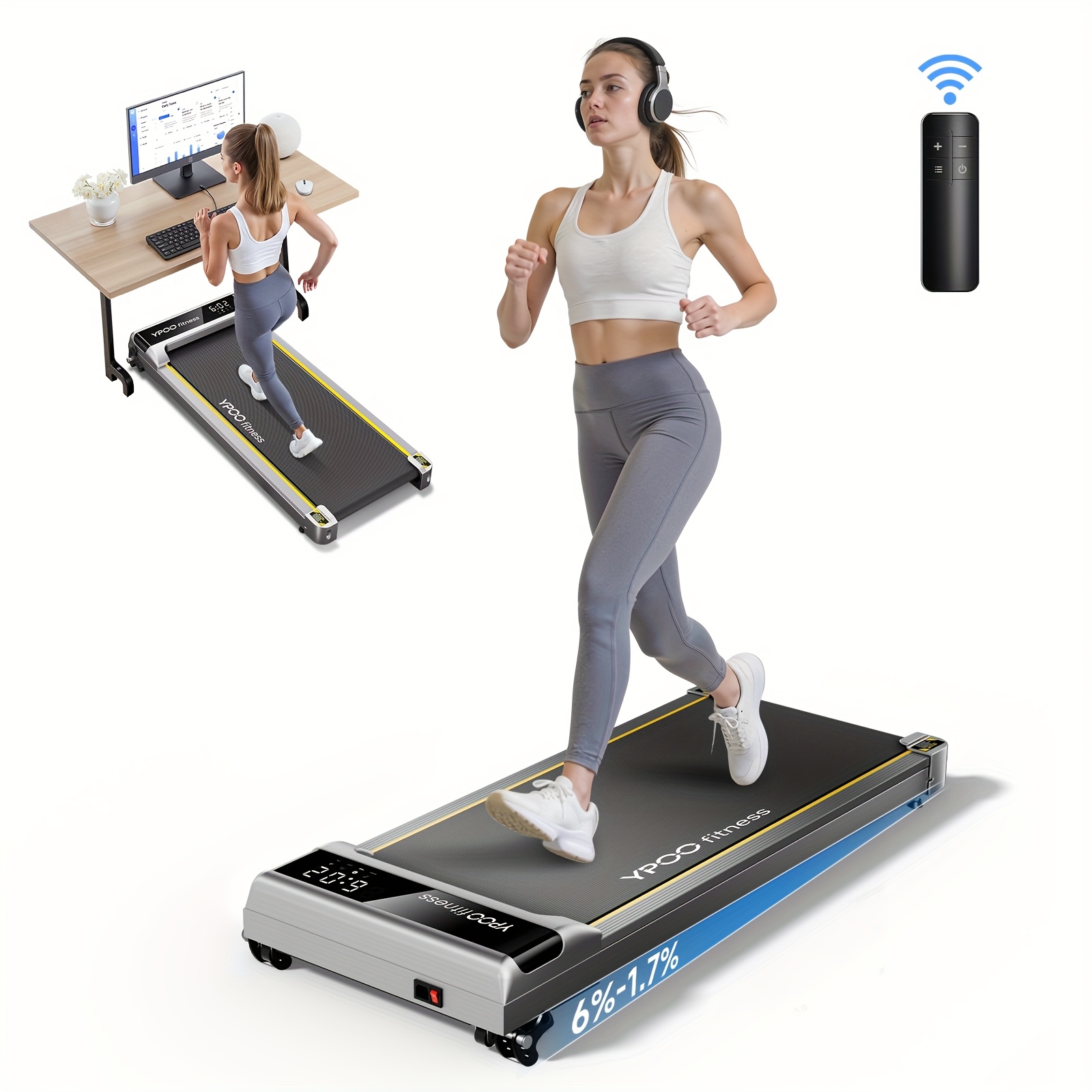 in treadmill walking pad incline desk treadmill Temu Canada