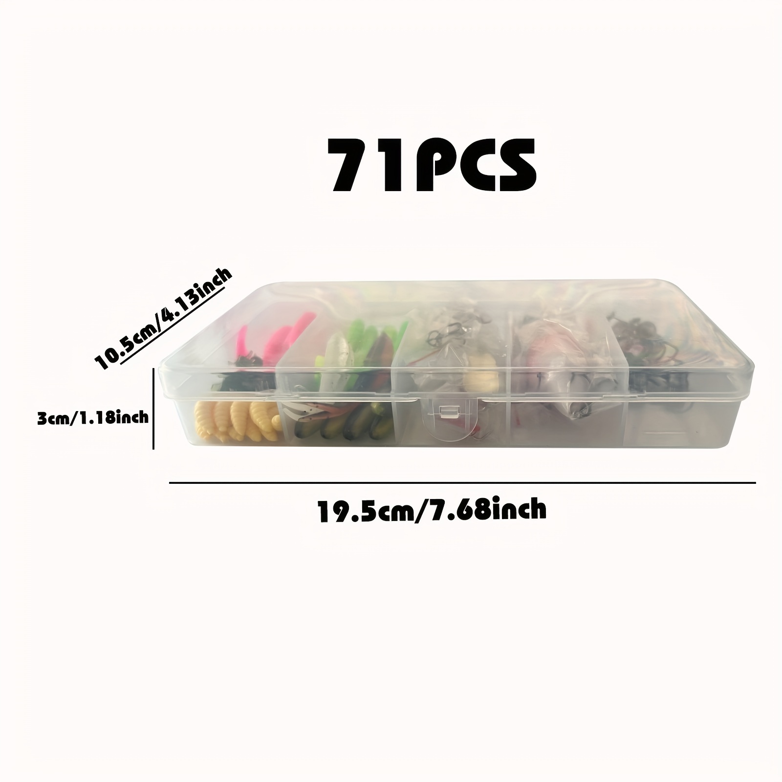 Fishing Lure Tackle Kit Storage Box Including Artificial - Temu Ireland