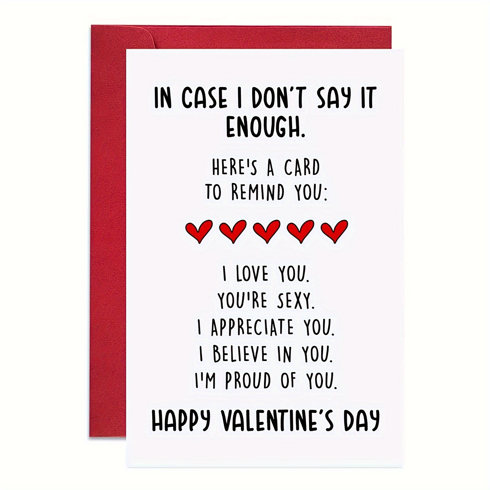 Old English Co. I Love Life With You Anniversary Card - Romantic Valentine's Day Card | Humour Love Card For Husband, Wife, Boyfriend, Girlfriend | Blank Inside & Envelope Included: Greeting Cards