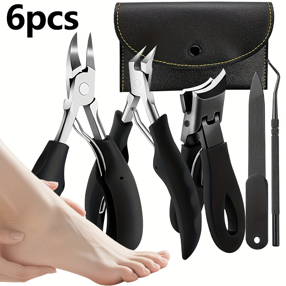 6pcs Of High Quality Stainless Steel Nail Clippers, Suitable For Seniors, Suitable For Men And Women, Nail Clippers