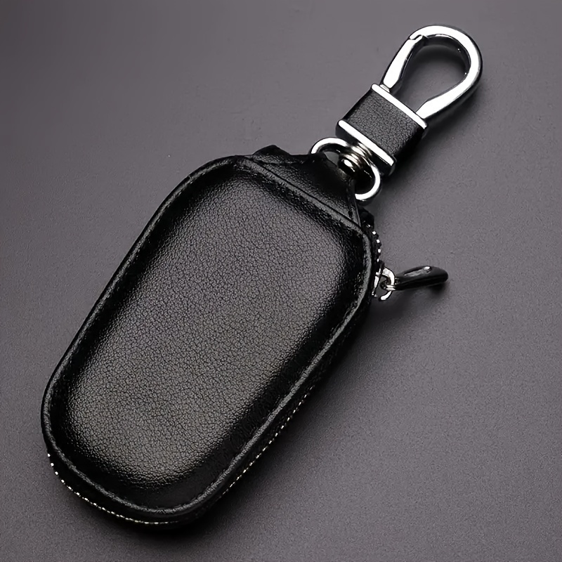 Image of Obcreator Men's Pu Car Key Fob Protector With Zipper, Multi-functional Keychain, Zipper Car Key Case Holder For Unisex, Multifunctional Key Pouch And Organizer, Gifts For Men