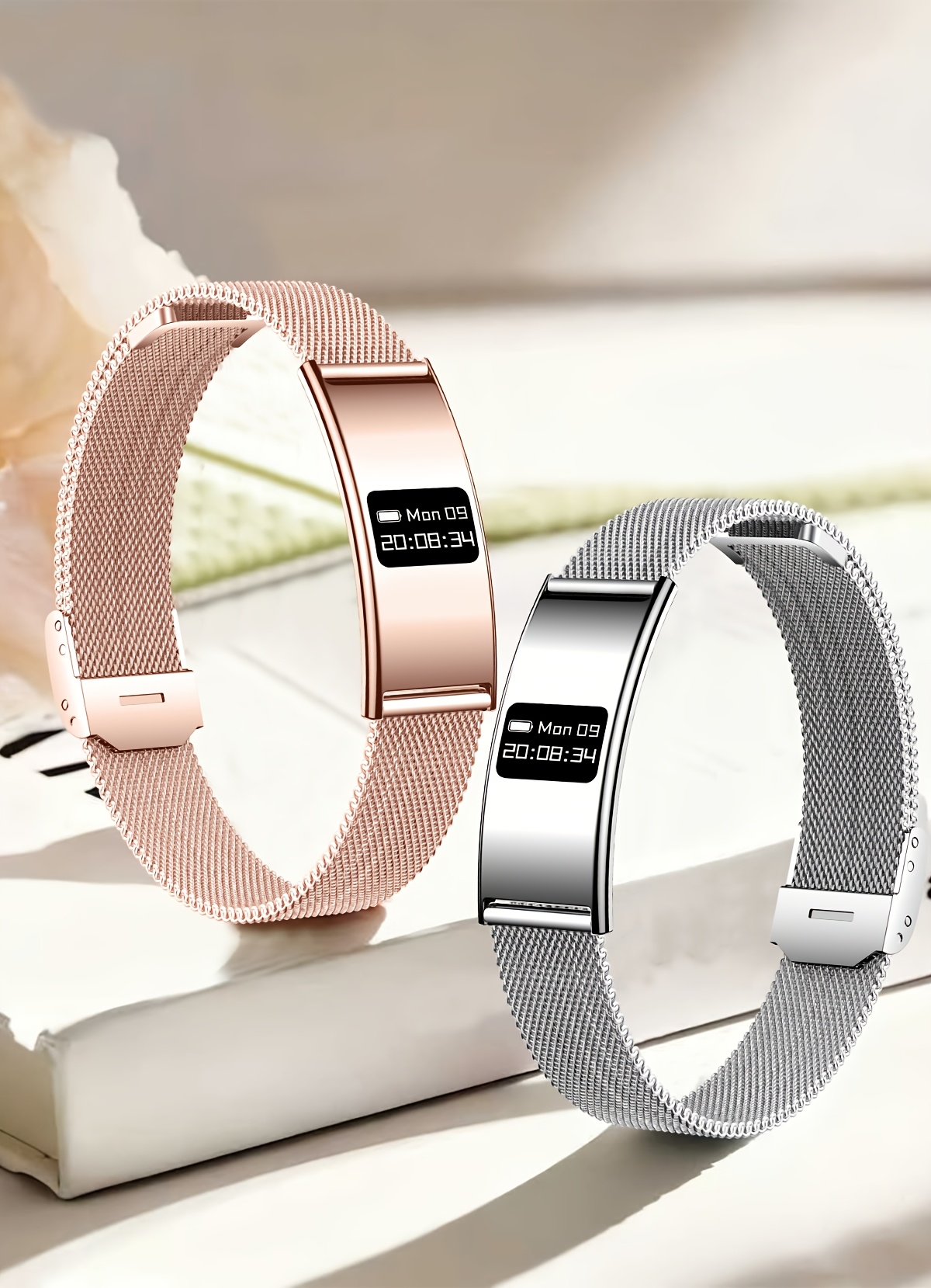 GWENLAND 2025 Smart Bracelet - Zinc Alloy Body, Lightweight And Fashion, Multiple Sport Modes, Step Count, Sleep Detection, IPX8, Remote Control Photography, Ideal Christmas Gift for Boyfriend Or Girlfriend