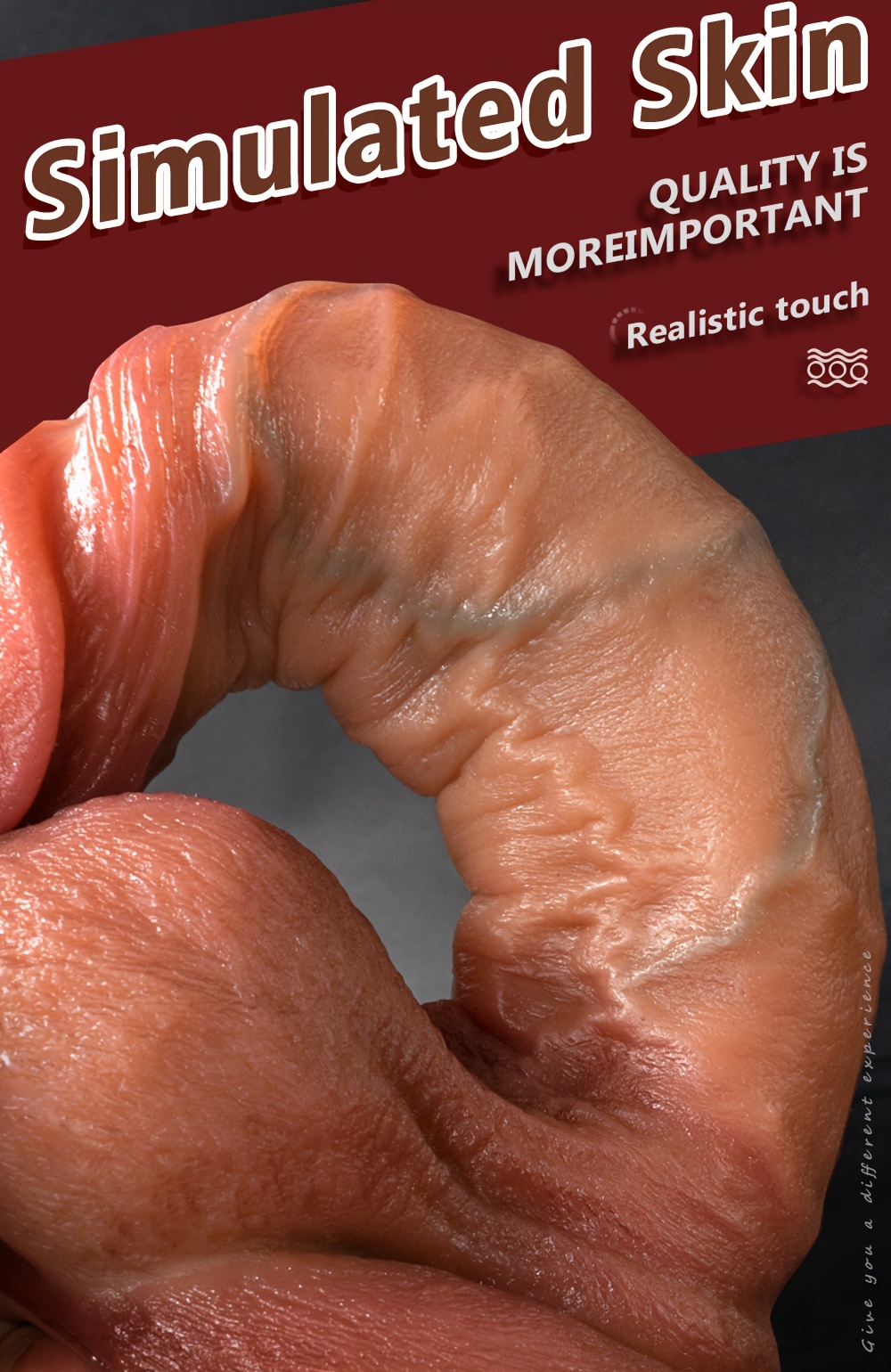 Liquid Silicone Dual-Layer Realistic Large Dildo for Women, Adult Self-Pleasure Toy, Non-Electric, Wireless, Battery-Free, 100% Simulation, Sensual & Comfortable