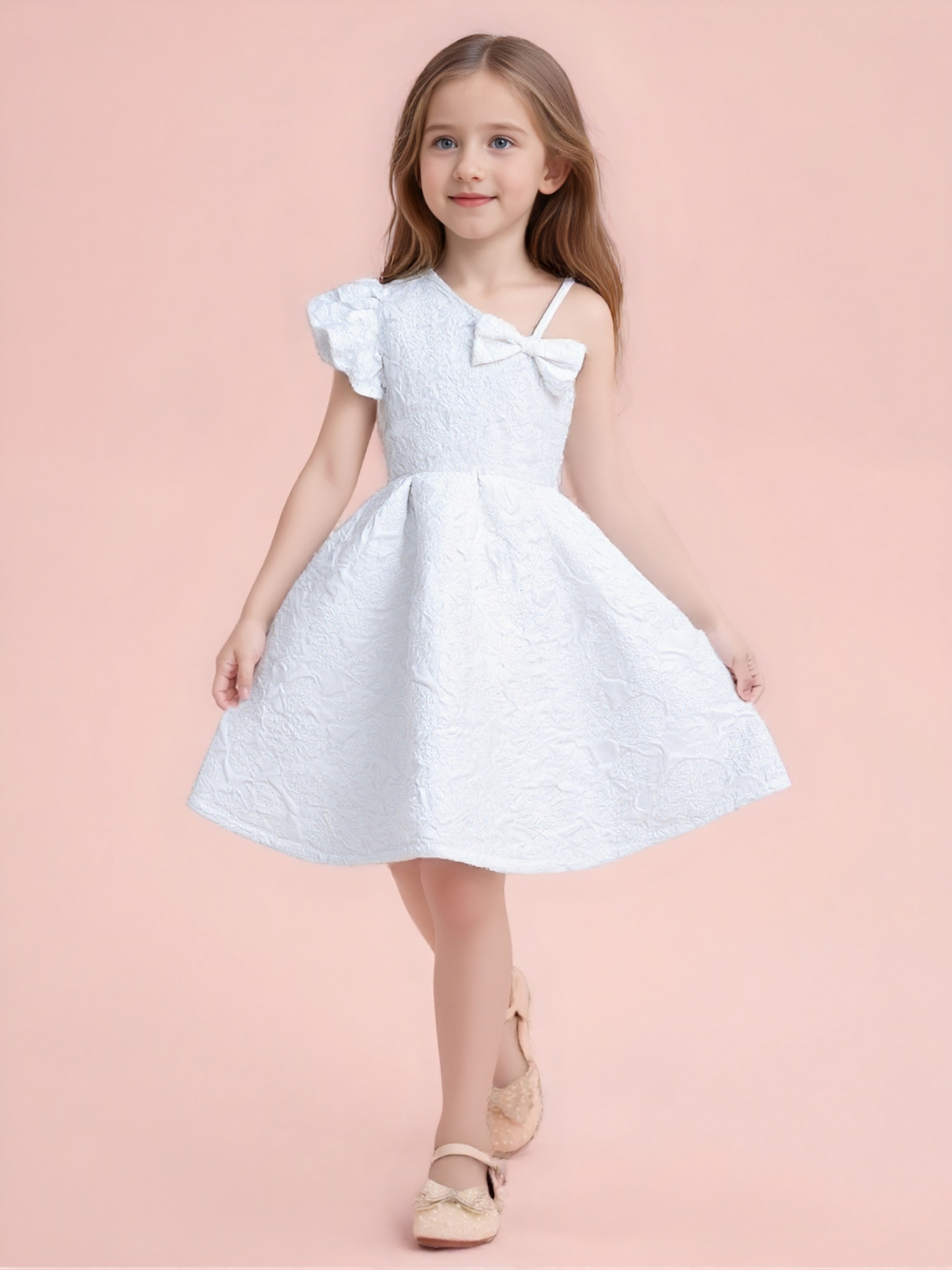 off-white kids girls casual dresses Amazon.com: Flypigs Girls Dresses Summer Ruffle Sleeve Tie Back Casual  Party Dress White 6-7Y: Clothing, Shoes & Jewelry