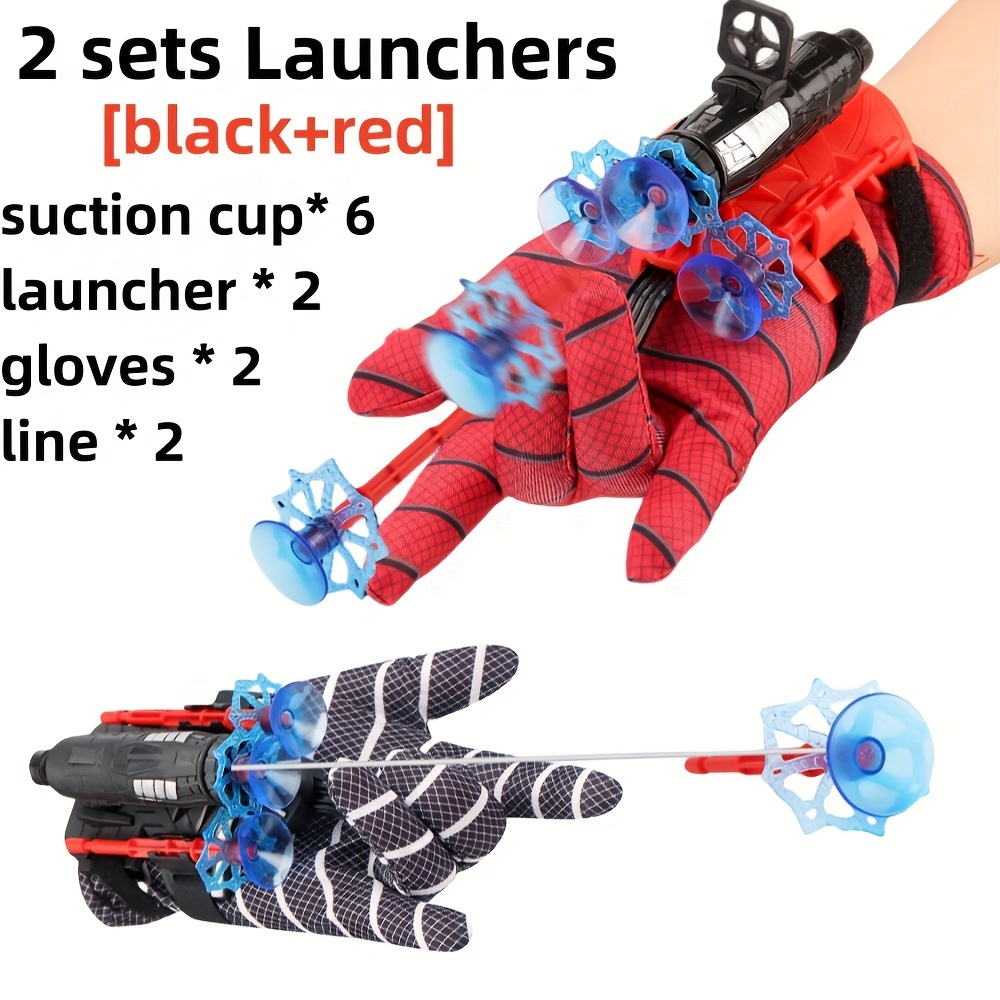 

Hero Cosplay Launcher With Gloves, 2 Set Creative Toy, Sticky Wall Soft Bullet Fun Educational Party Toys