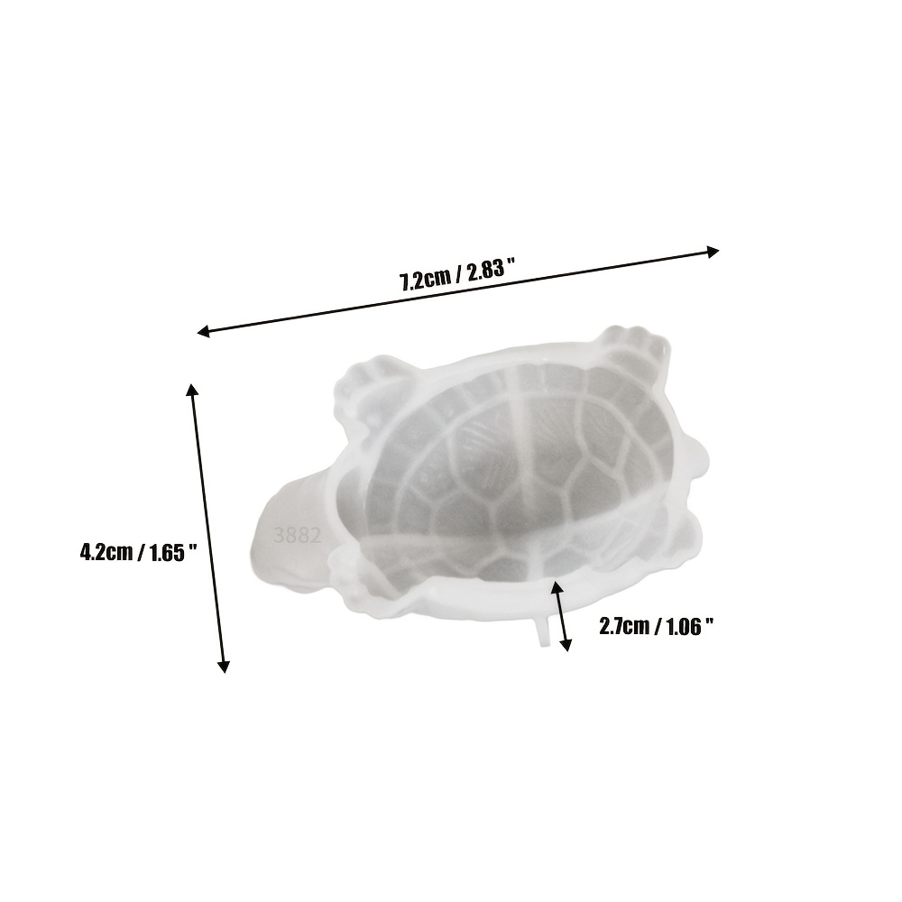 TEMU Turtle-shaped Silicone Molds For Resin Projects, Suitable For Making Tortoise Designs In Resin Candles And Concrete. 3d Cute Animal Molds Are