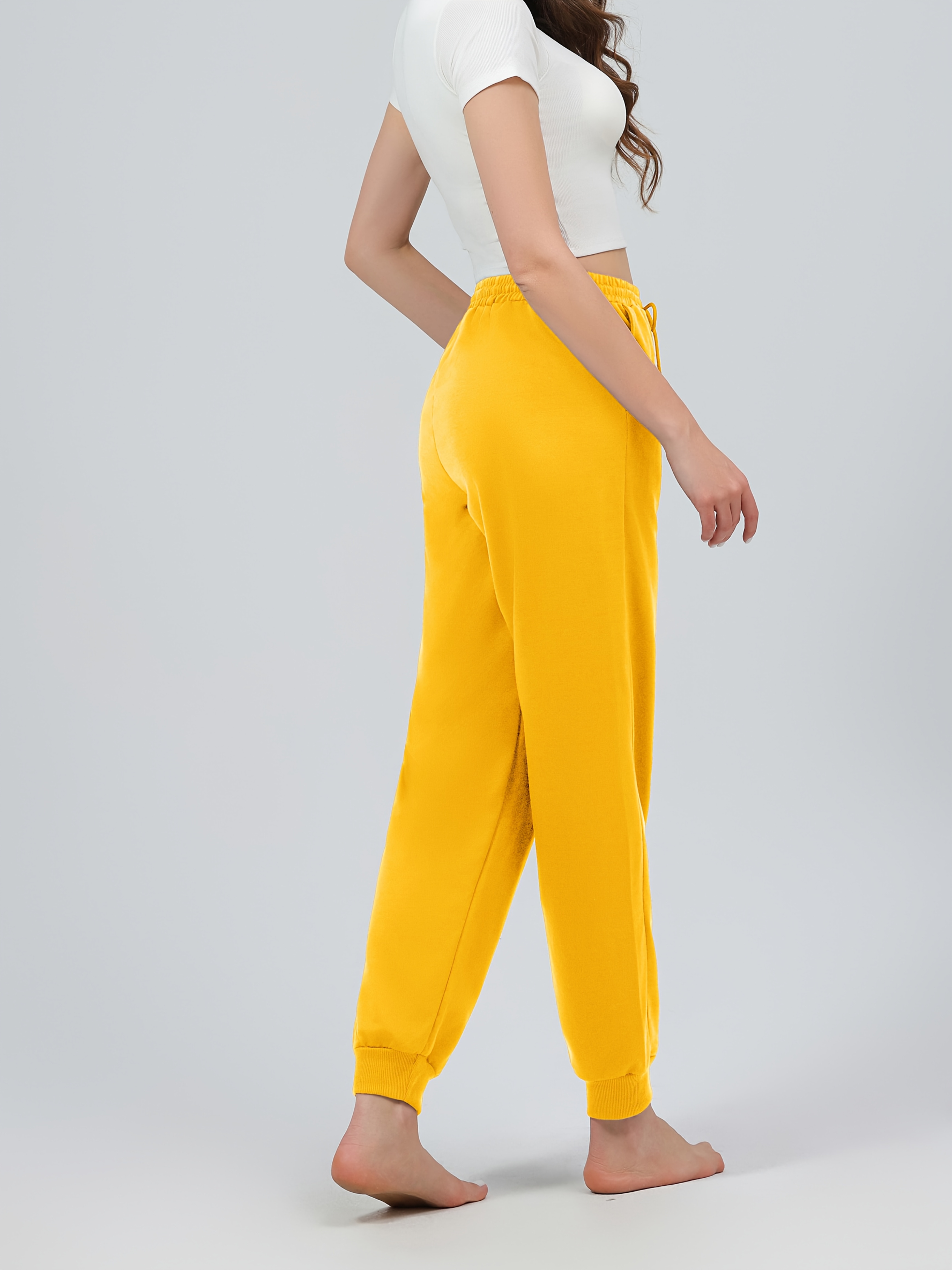 confort pantalones jogger rosa mujer día juego Temu Ecuador