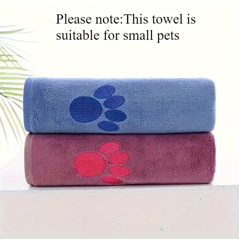 

Pet Absorbent Towel, Pet Bath Cleaning Towel Embroidered Dog Towel