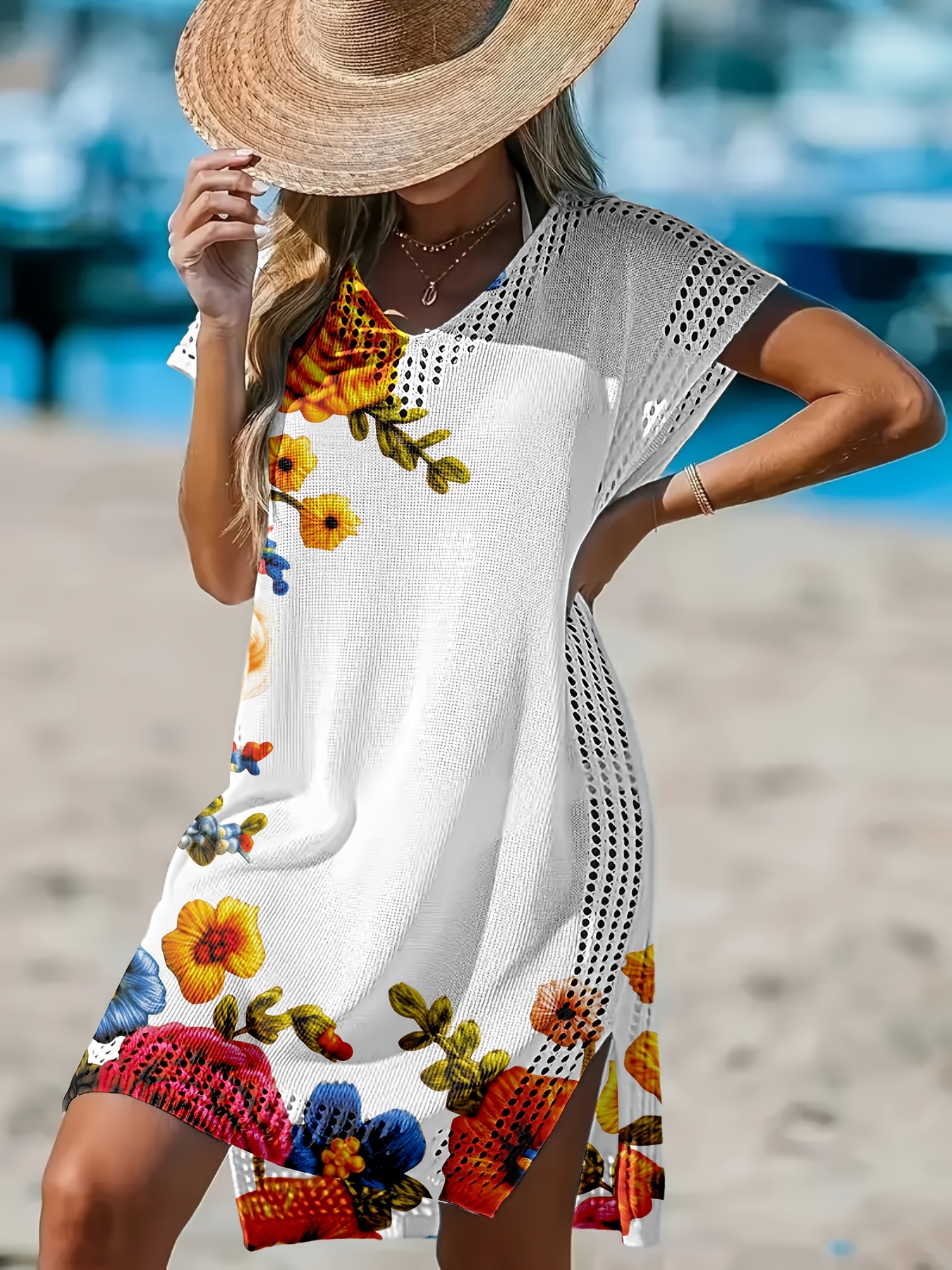 lily blue beach dress Angel Maternity Lily Maternity Summer Shirred Blue Dress