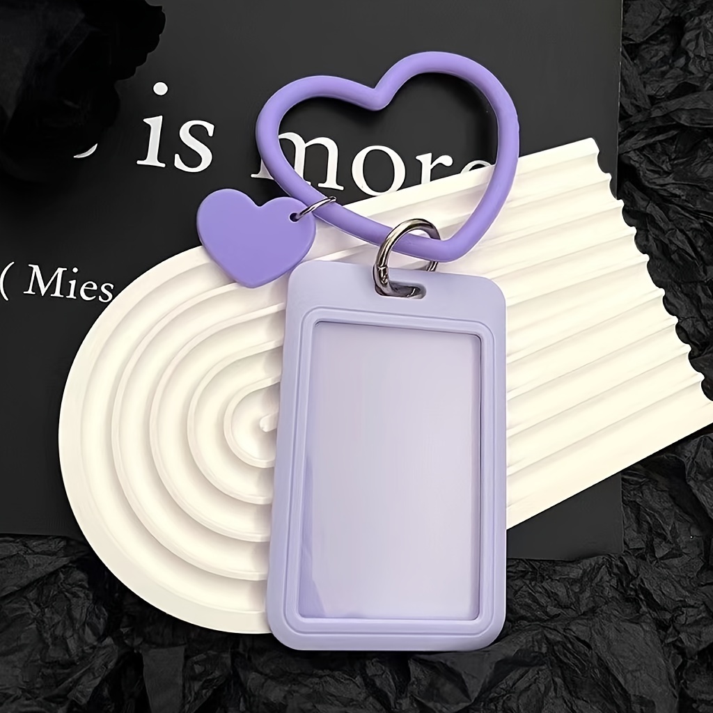 Card Holder Waterproof Protective Case Pendant Keychain Kpop Photocards For Credit Bus Photocard Holder Student Stationery