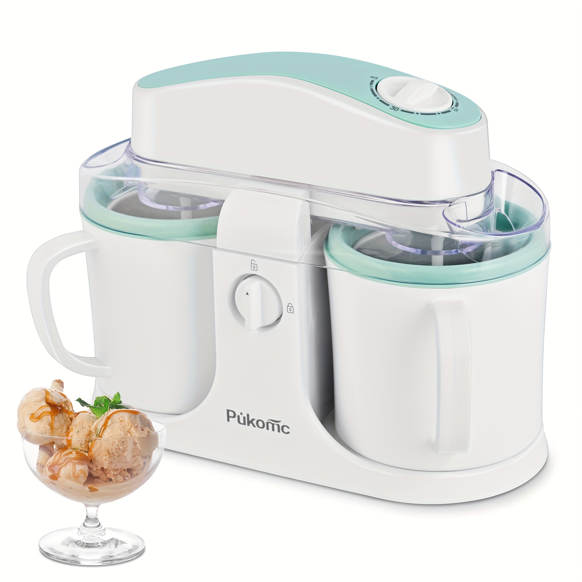 Home Ice Cream, Detachable Design for Easy Cleaning, Perfect for Making Homemade Ice Cream, Smoothies And Frozen Yogurt, 1QT, Party, Summer Essentials, Halloween And Christmas Gifts Suitable for Giving 6 Home Ice Cream, Detachable Design for Easy Cleaning, Perfect for Making Homemade Ice Cream, Smoothies And Frozen Yogurt, 1QT, Party, Summer Essentials, Halloween And Christmas Gifts Suitable for Giving - Image 6