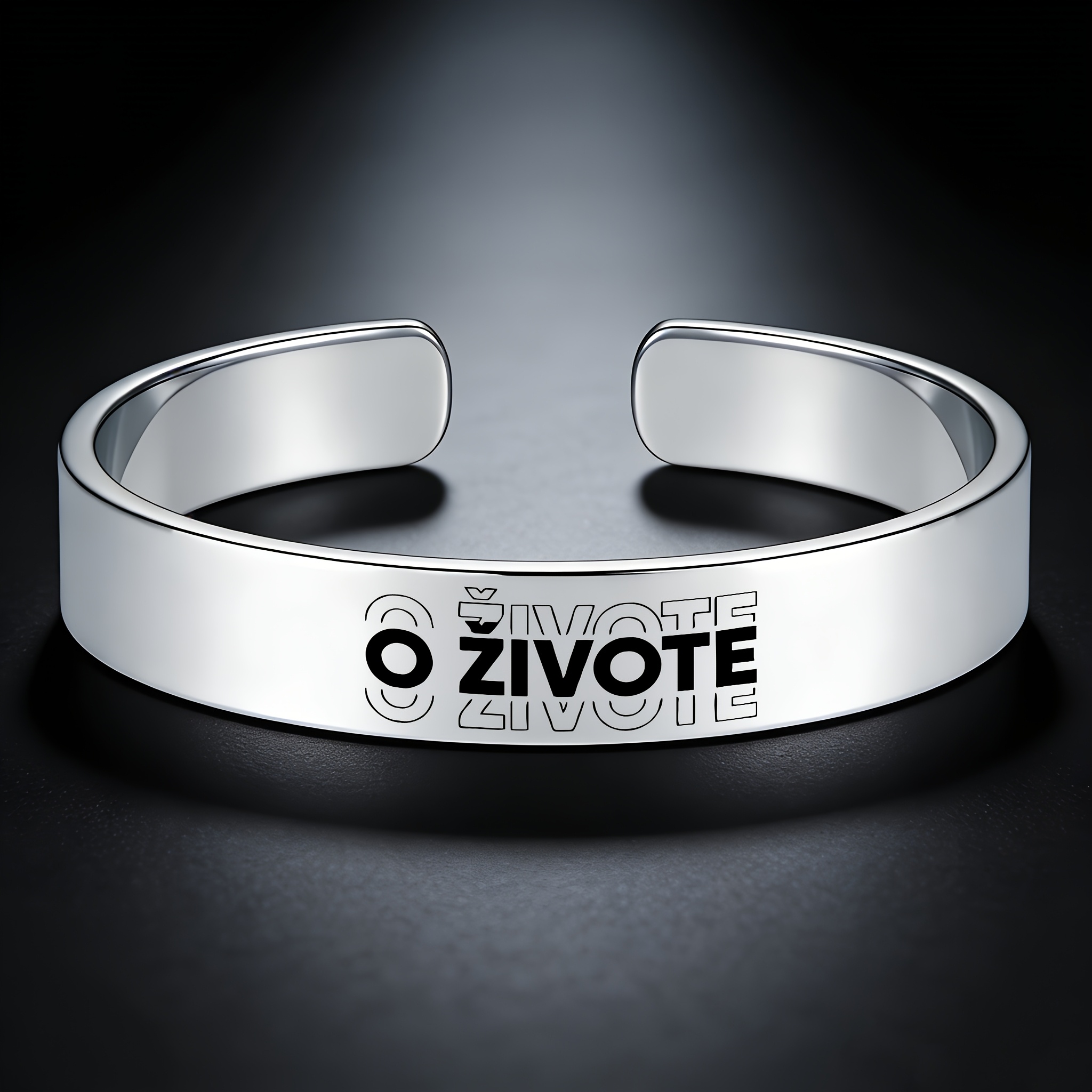 Funny Humorous Stainless Steel Open Bracelet