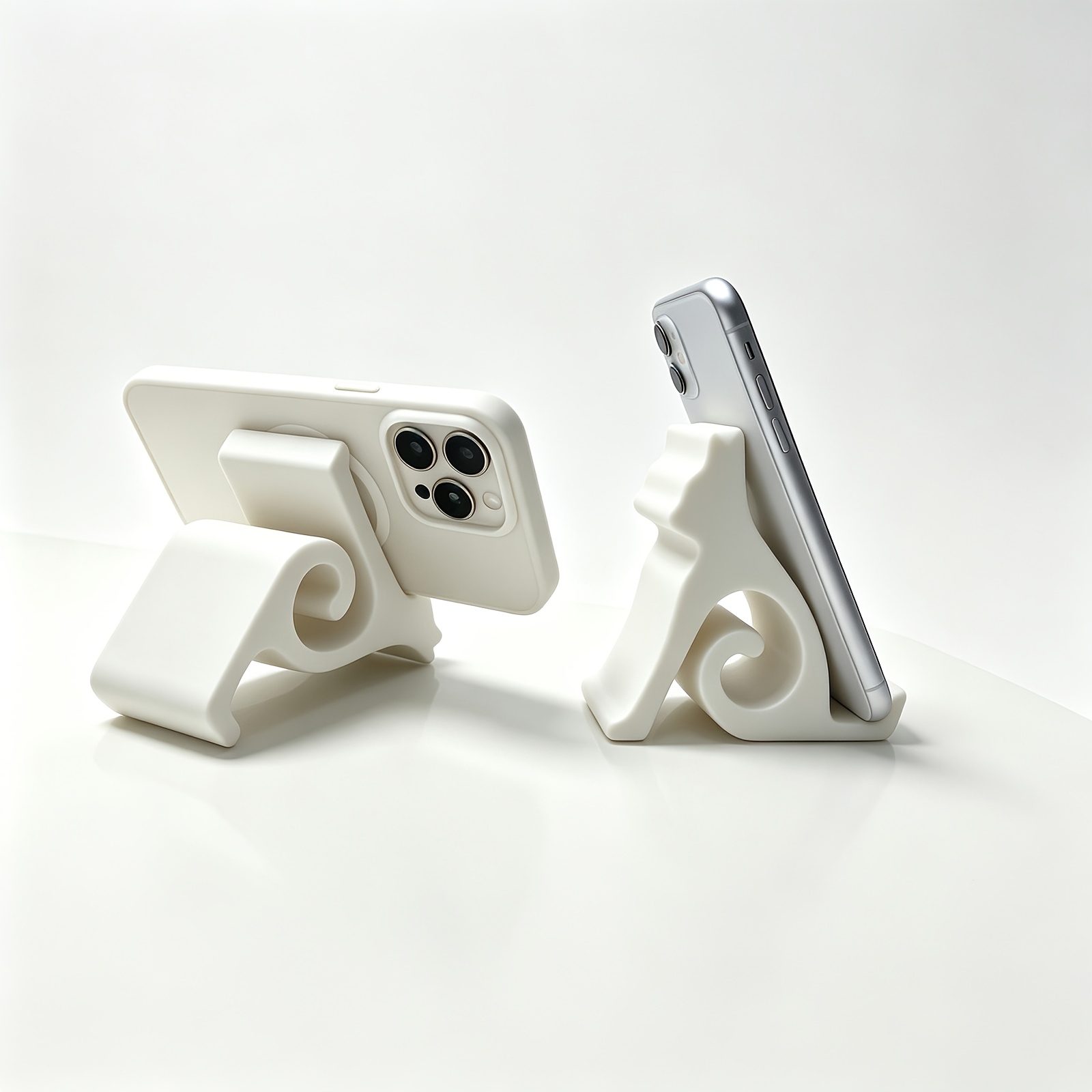 TEMU Support de téléphone de chat avec base à pince et base antidérapante, convient , , - Adorable support chaton, support de téléphone stable pour