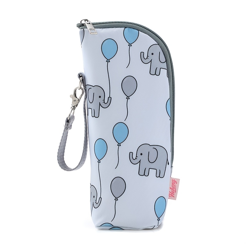 TEMU Thermal Bottle Carrier For Infants - Convenient Insulated Bag With Fun Designs For Storing Breast Milk, Ideal For Travel