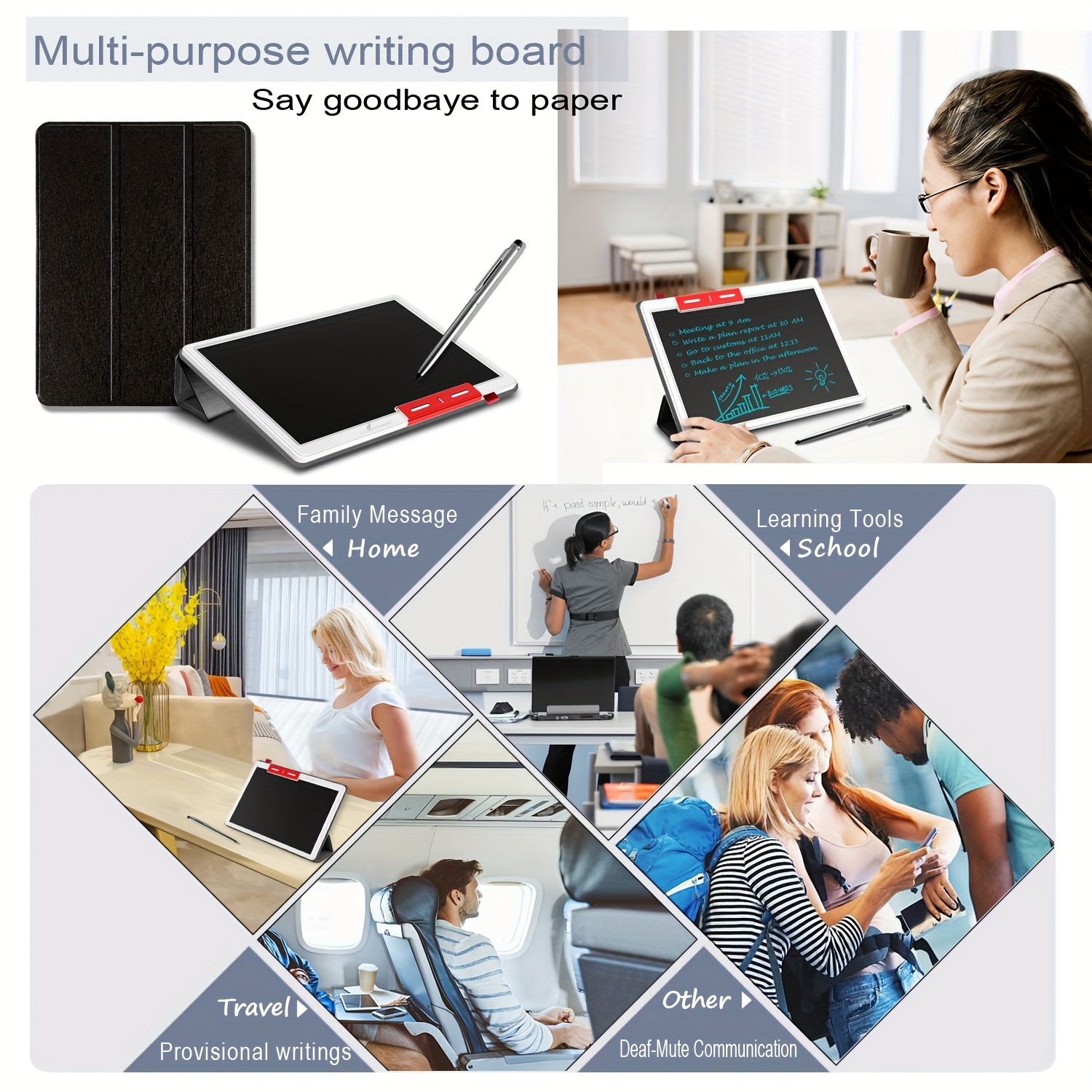 10-Inch INNoreBoard Electronic Writing Tablet with Stylus