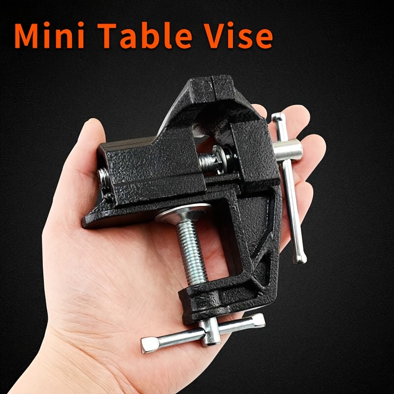 

A Single Piece Of Sturdy Steel Vise, Ideal For Diy Enthusiasts And , Serves As A Portable Workbench Fixture And Manual Woodworking Tool.