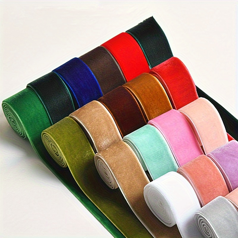 

1pcs 3yards 25mm Velvet Ribbon Handmade Wedding Party Decoration Ribbon For Gift Wrapping Diy Hair Bows Sewing Crafts