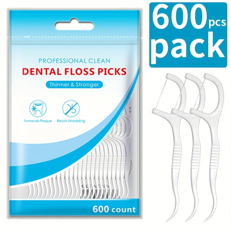 600/300/150/50pcs Toothpick Wire Stick Adult - Cleaning Interdental Brush - Disposable High-end Dental Floss Stick - Interdental Cleaning Products