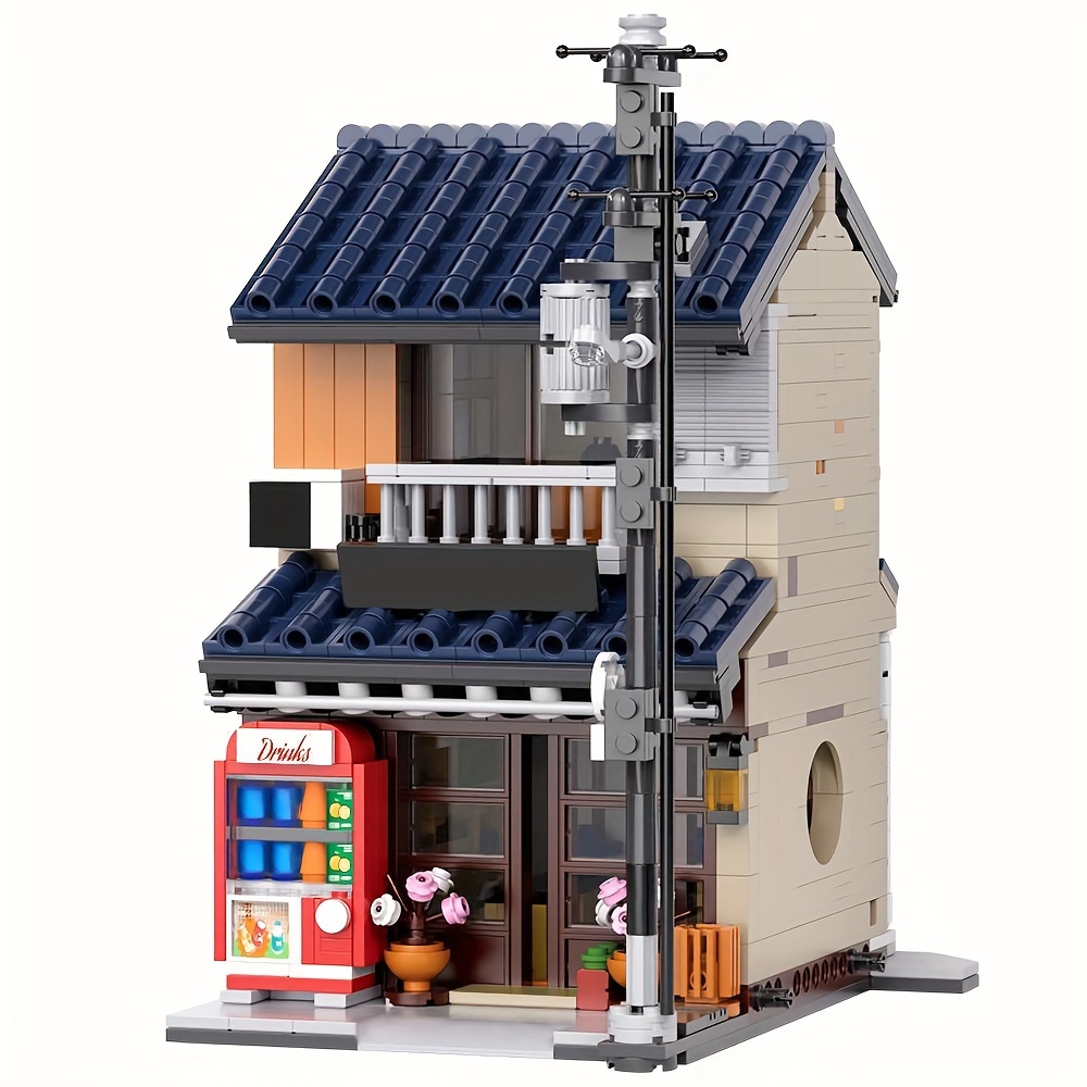 

Japanese Tea Building Set Japanese Simulation Architecture Toy, 1219pcs