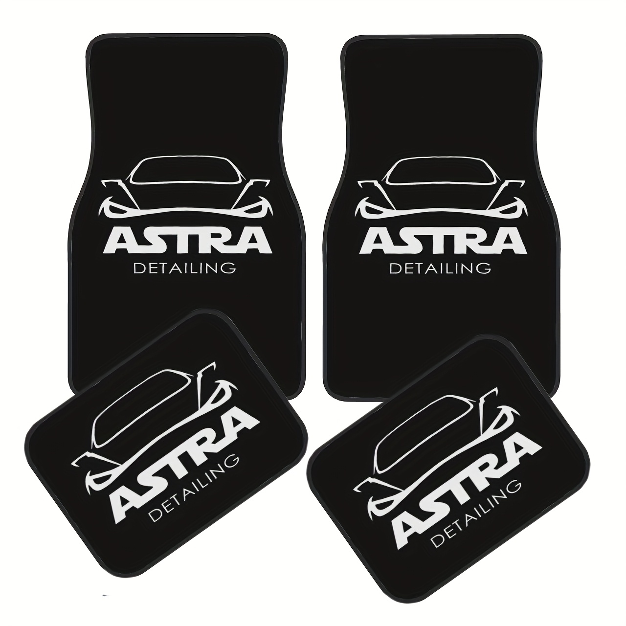 TEMU 4pcs Logo Car Mats, Durable, Universal Vehicle Types, Ideal Gift, , Long-lasting, Car Floor Mats, Longlasting Mats, Wearresistant Mats, Nonslip