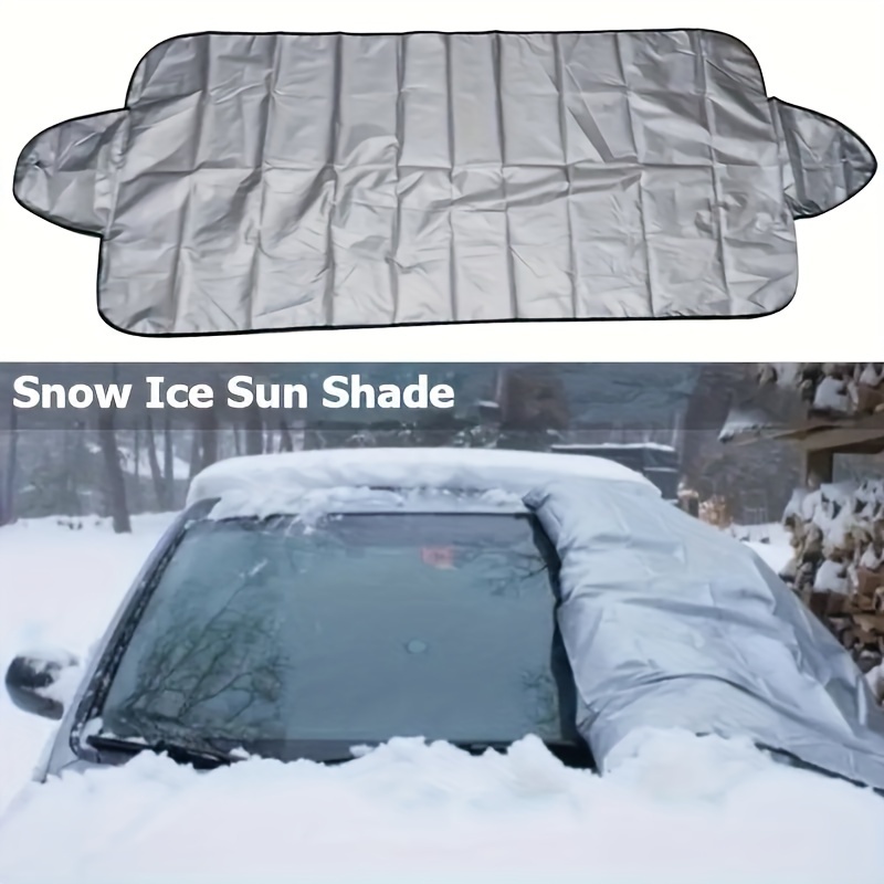 

Easy-fold Winter Car Windshield Cover - Polyester, Protects Against Snow,