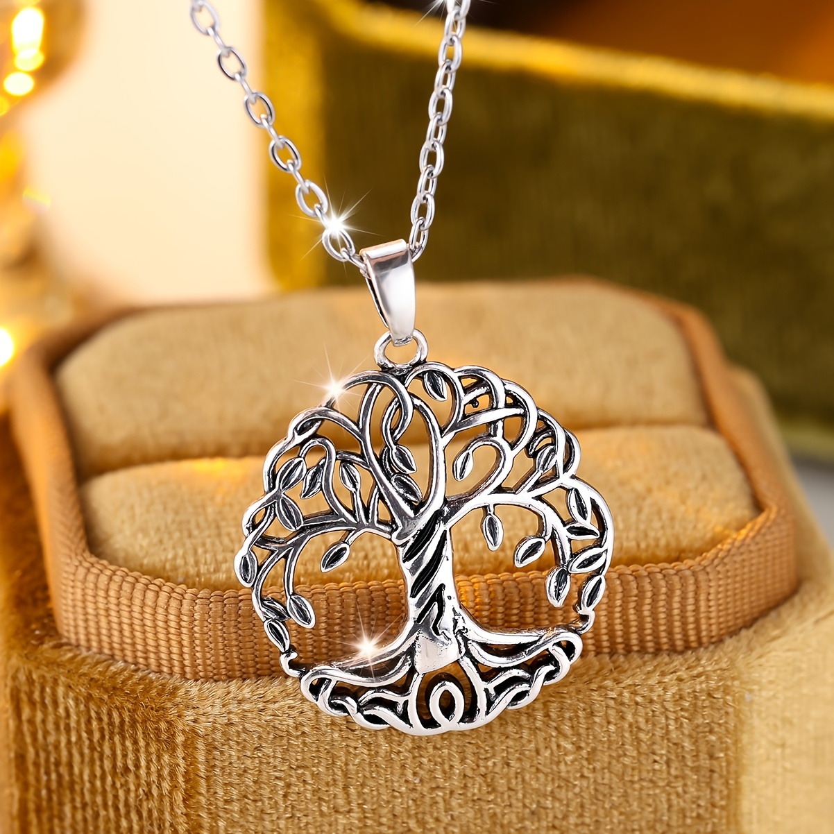 TEMU ANGOL Collana Liscia Albero della Vita per Donne, Elegante, Facile, Classica, Squisita, , Lussuosa, Individuale, Lusso , Nicchia, Versatile,