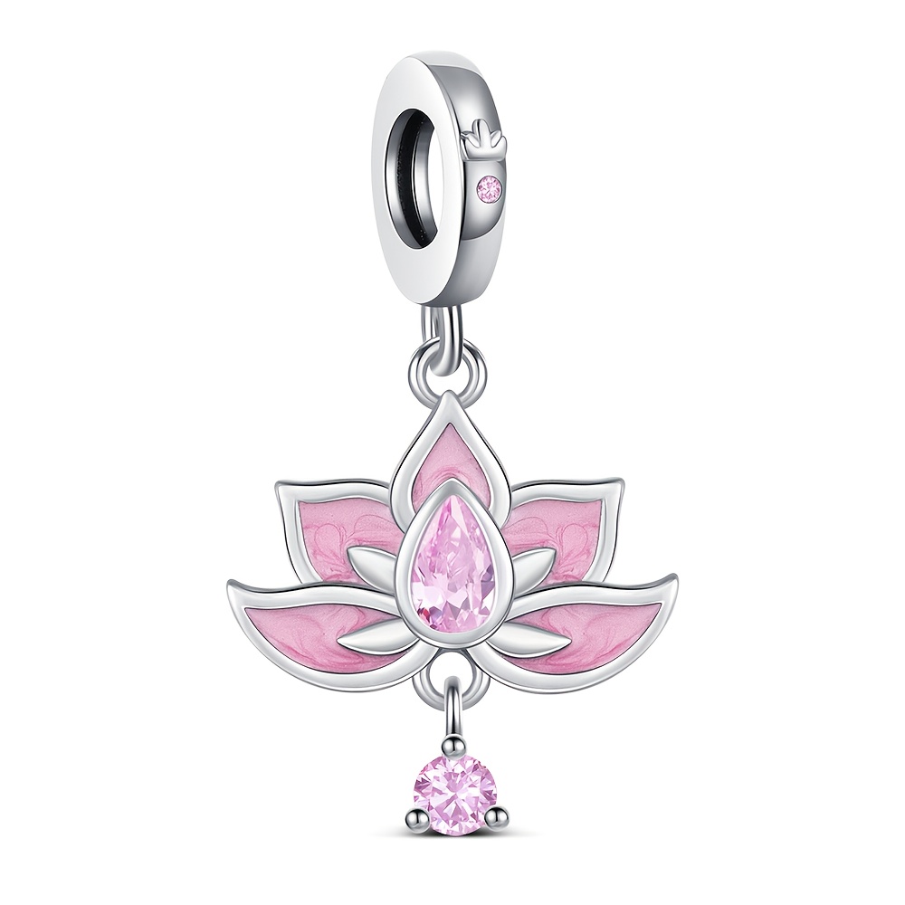 925 Silver Plated Lotus Flower Design Pendants