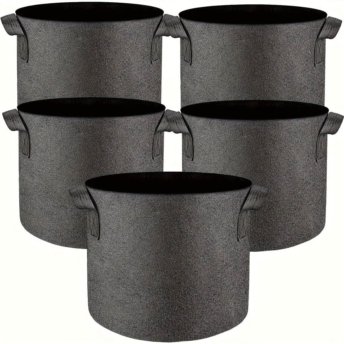 5pcs grow bags 18 93l capacity multi functional non woven fabric planters with durable handles outdoor gardening planting pots suitable for vegetables fruits herbs succulents and bonsai plants