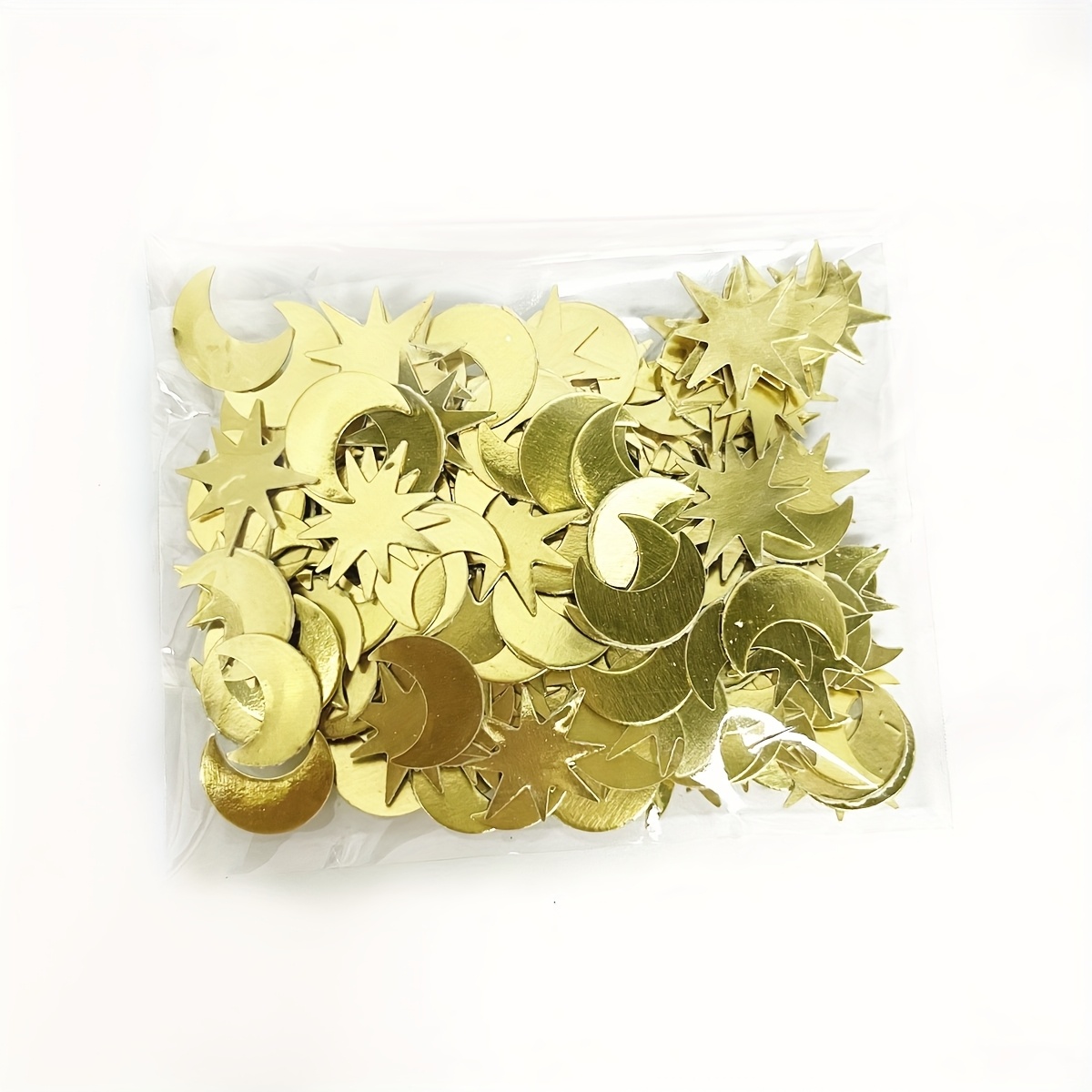 Image of 100pcs Of Table Confetti Featuring And Designs, Perfect For Ramadan Celebrations, Parties, Eid Al , Birthdays, And Wedding Decorations, For Halloween, Christmas