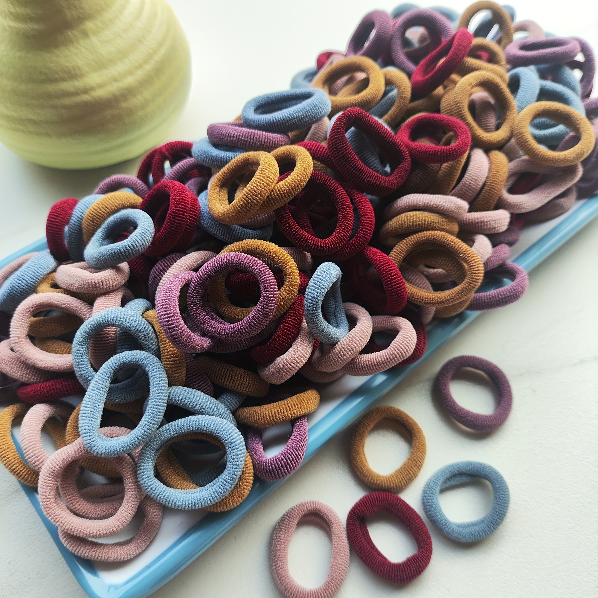 76pcs Multi-Color Elastic Hair Ties, Strong Hold