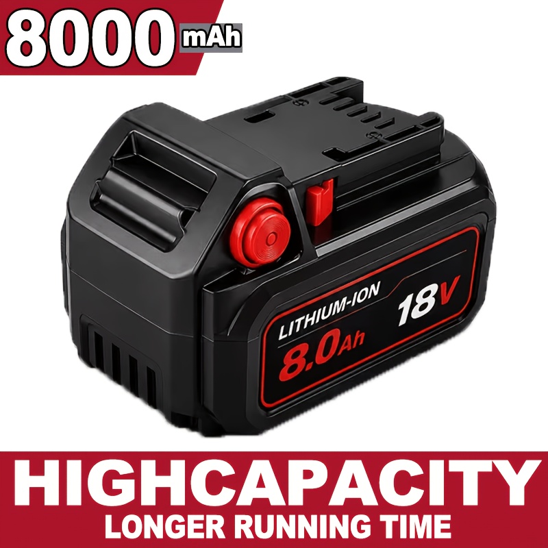 TEMU 8000mah 18v Battery Replacement For High-capacity Lithium Batteries Compatible With 18v Tool Mwl1810 48-11-1815 48-11-1828 48-11-1820 48-11-1840
