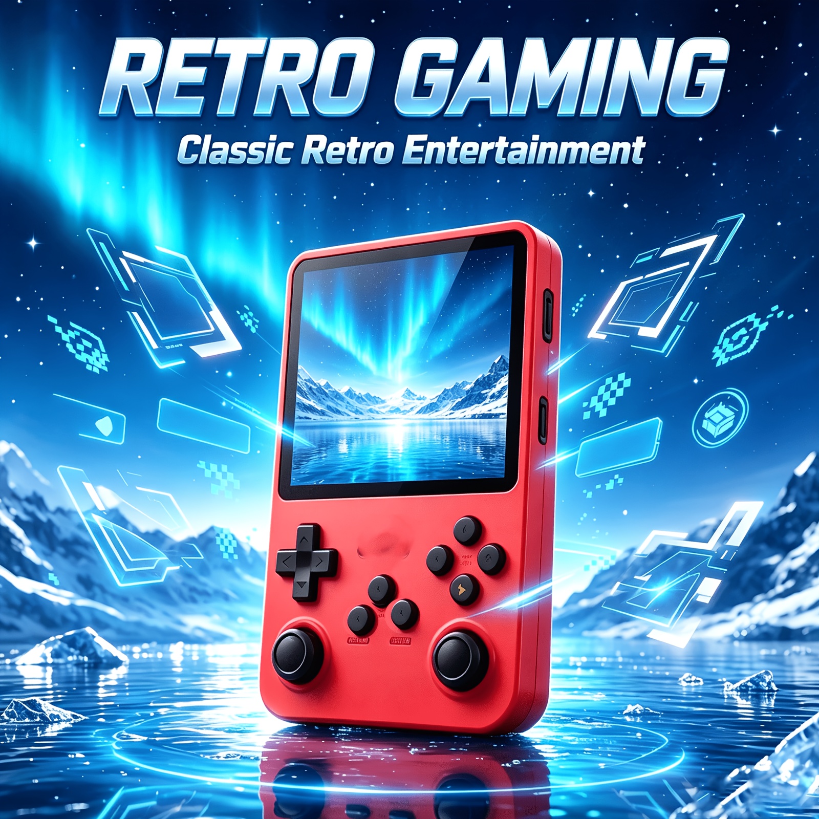 Portable R36 Retro Gaming Console with 128GB
