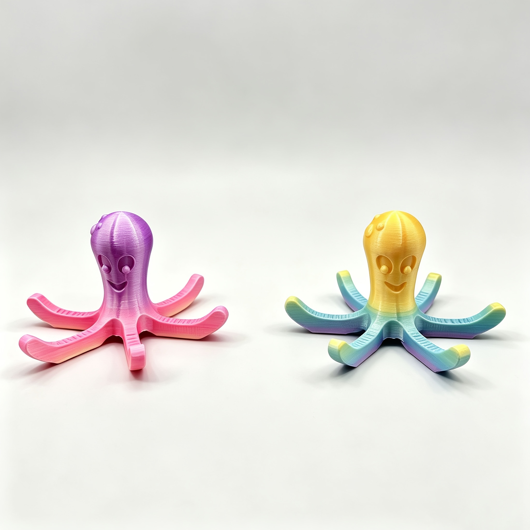TEMU 2pcs Set, 3d Printed Gradient Octopus Drying Rack, Cup Holder, Cute Desktop Organizer, Cute Ornament, Suitable For Coffee Cups, Water Bottles,