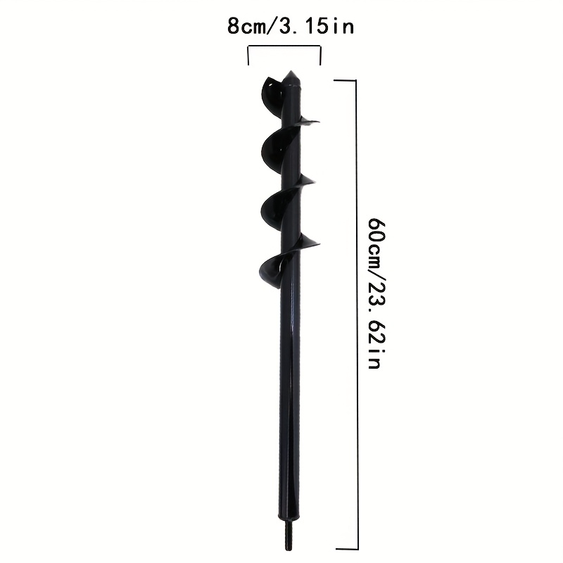 A Spiral Drill For Planting | Heavy-duty Steel Garden Spiral Drill For Bulbs/trees/weeds | 3/8" Hex Quick Release