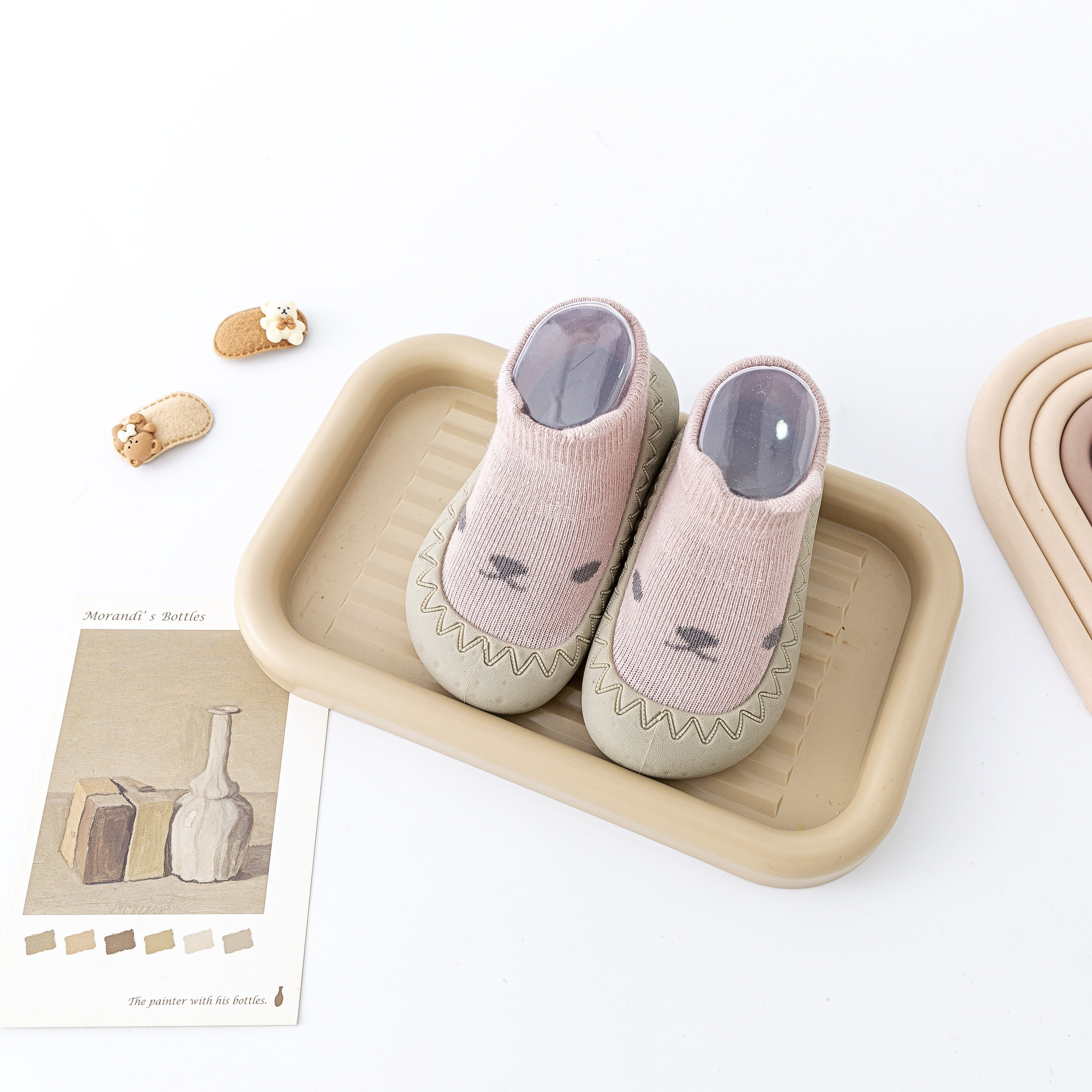 Adorable Cartoon Slip-On Sock Shoes for Toddlers - Breathable, Non-Slip, Soft & Comfy Walking Footwear for Boys & Girls, Perfect for Indoor Use in Spring & Fall, Kid Shoes
