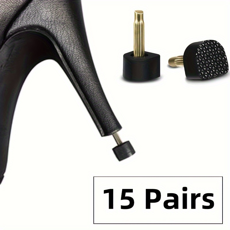 

15-pair High Heel Repair Kit For Women - Tpu Heel Caps & Pins, Includes Dowel Lifts & Protectors, Wedding Heels & Fashion Accessories, Accessories|stylish Shoe Enhancer| Tpu Material