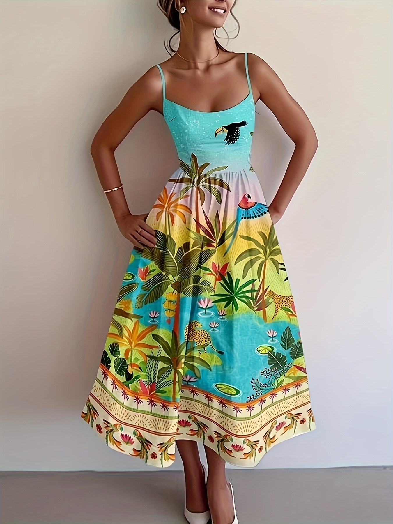 hawaiian dresses women - Bahrain
