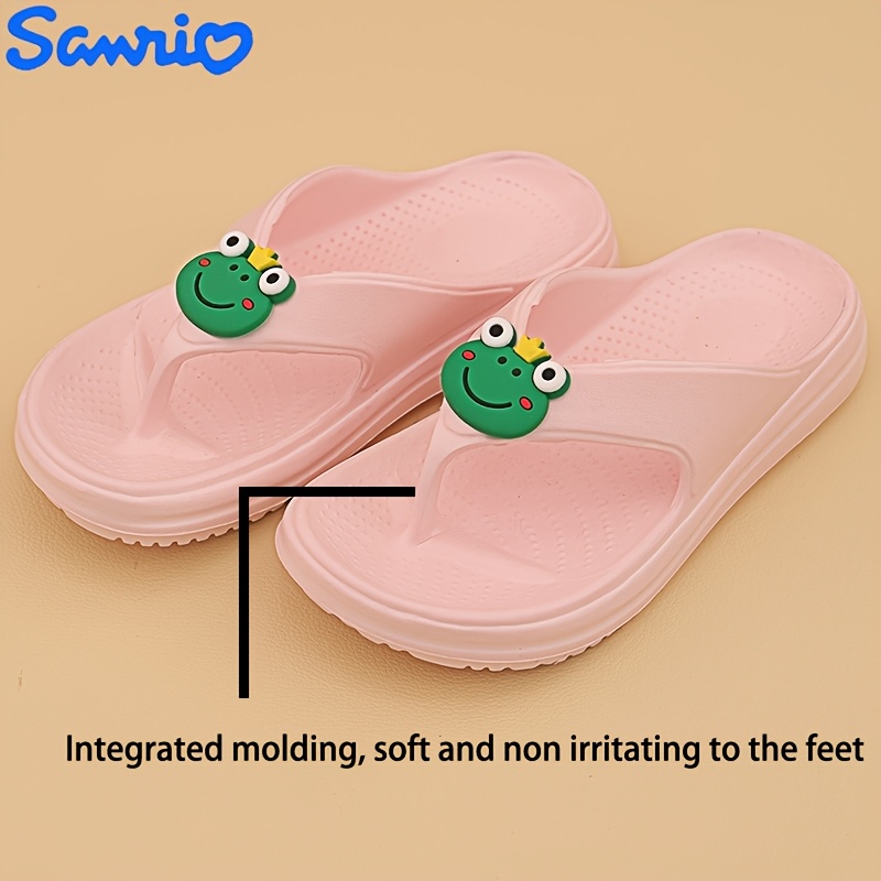     womens summer flip flops 4cm thick eva soft lightweight sandals with arch support non slip eva sole cartoon design for outdoor casual wear comfortable footwear   flipflops durable footwear Product details 2