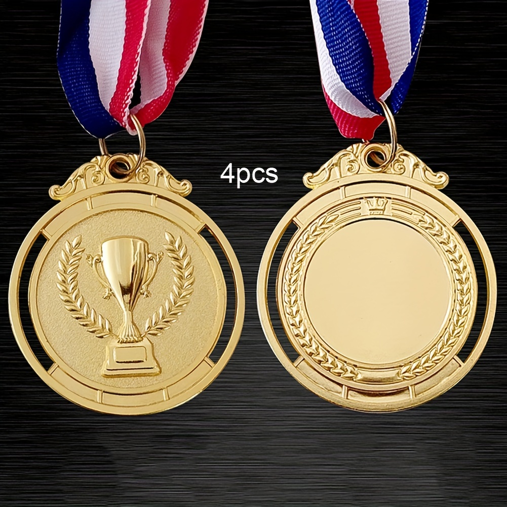 

4pcs Winner Medal With Neck Ribbon For Competitions Party
