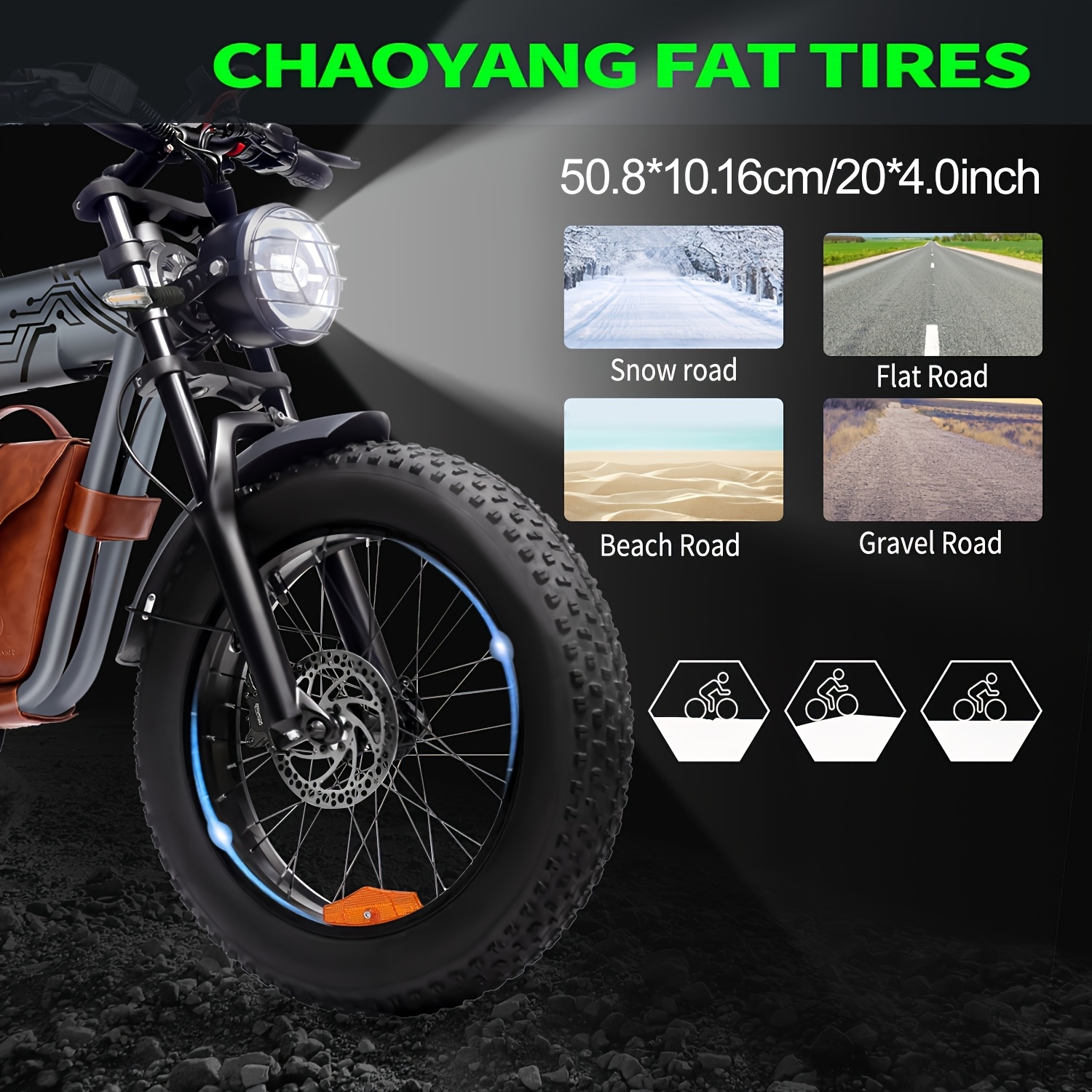 20 fat tire electric bike for adults 749w   motor 48v 25ah removable battery 19   aluminum frame with phone holder   terrain   e bike for city commuting beach riding outdoor travel perfect easter gift for men women Product details 5