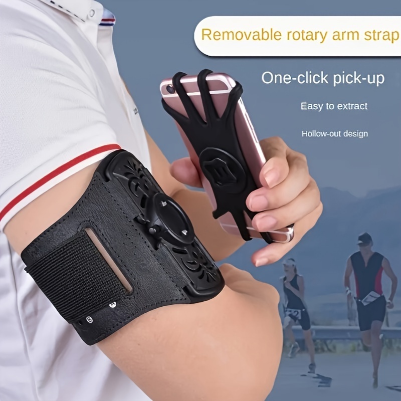 

1pc Running Mobile Phone Arm Bag Removable Rotating Arm Strap Outdoor Sports Arm Bag Cycling Wrist Strap Arm Bag