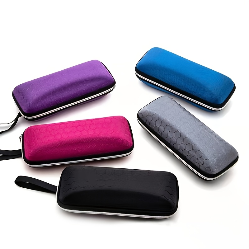 TEMU 5 New Honeycomb Glasses Case Eva Glasses Case Zipper Cartoon Glasses Bag Glasses Glasses Box