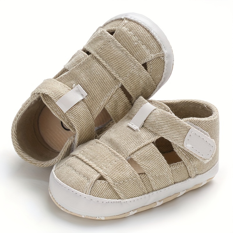 Casual Solid Color Sandals For Baby Boys, Breathable Lightweight Walking Shoes For Spring Summer