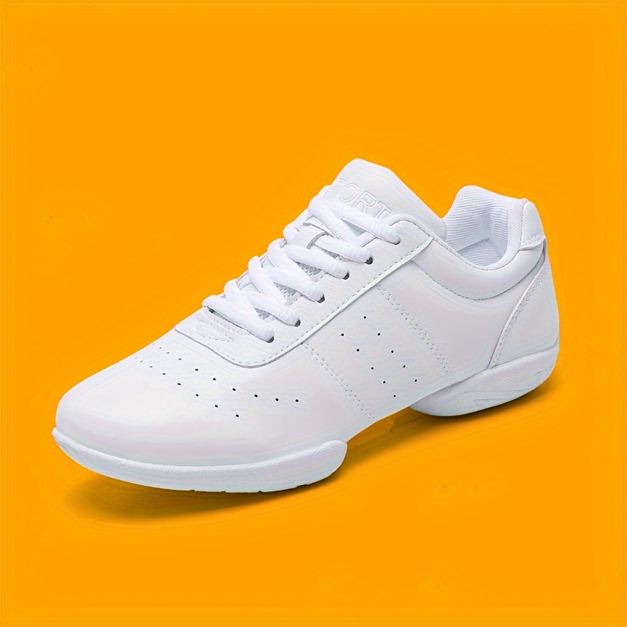 Zapatos De Baile De Porristas Atléticos Blancos Para Mujer, Zapatillas  Deportivas Ligeras Y Transpirables Para Jóvenes