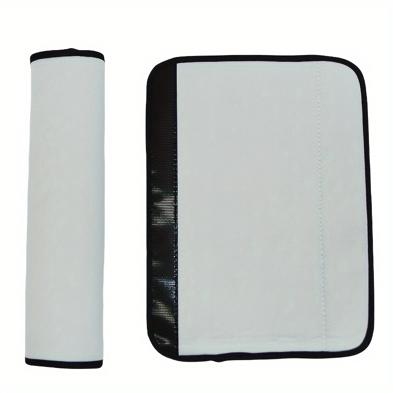 Image of 2-pack Practical Sublimation Blank Diving Material Car Seat Belt Covers, Refrigerator Handle Protectors, Shopping Cart Handle Covers, Printable Heat Press Craft Materials