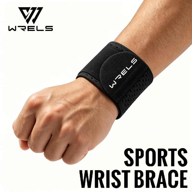 TEMU Attelle de poignet de compression WRELS avec respirante et protège-poignet réglable - Support stabilisateur ergonomique -transpiration adapté à