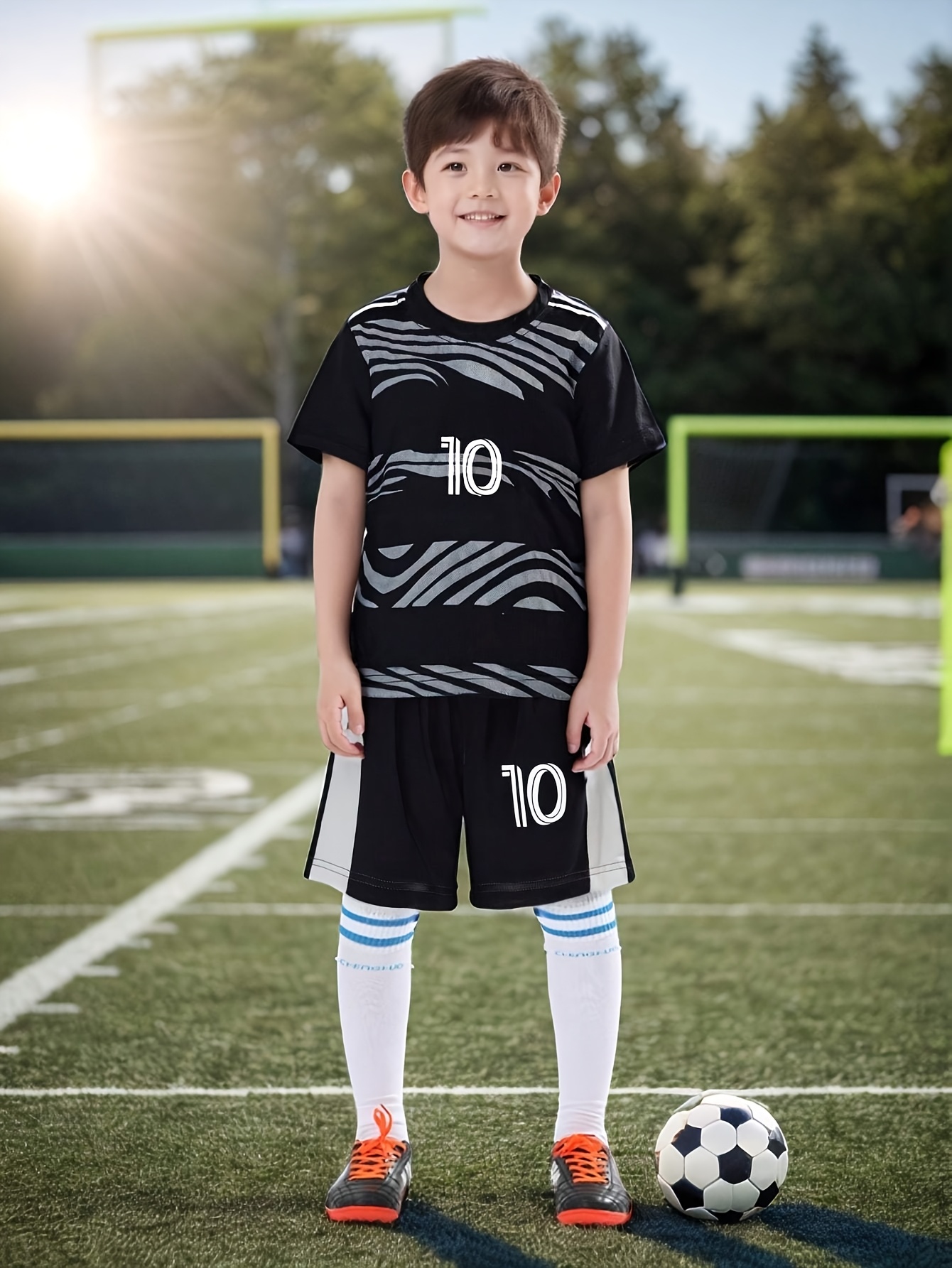 conjunto camiseta fútbol niños 10 años impresión Temu Colombia