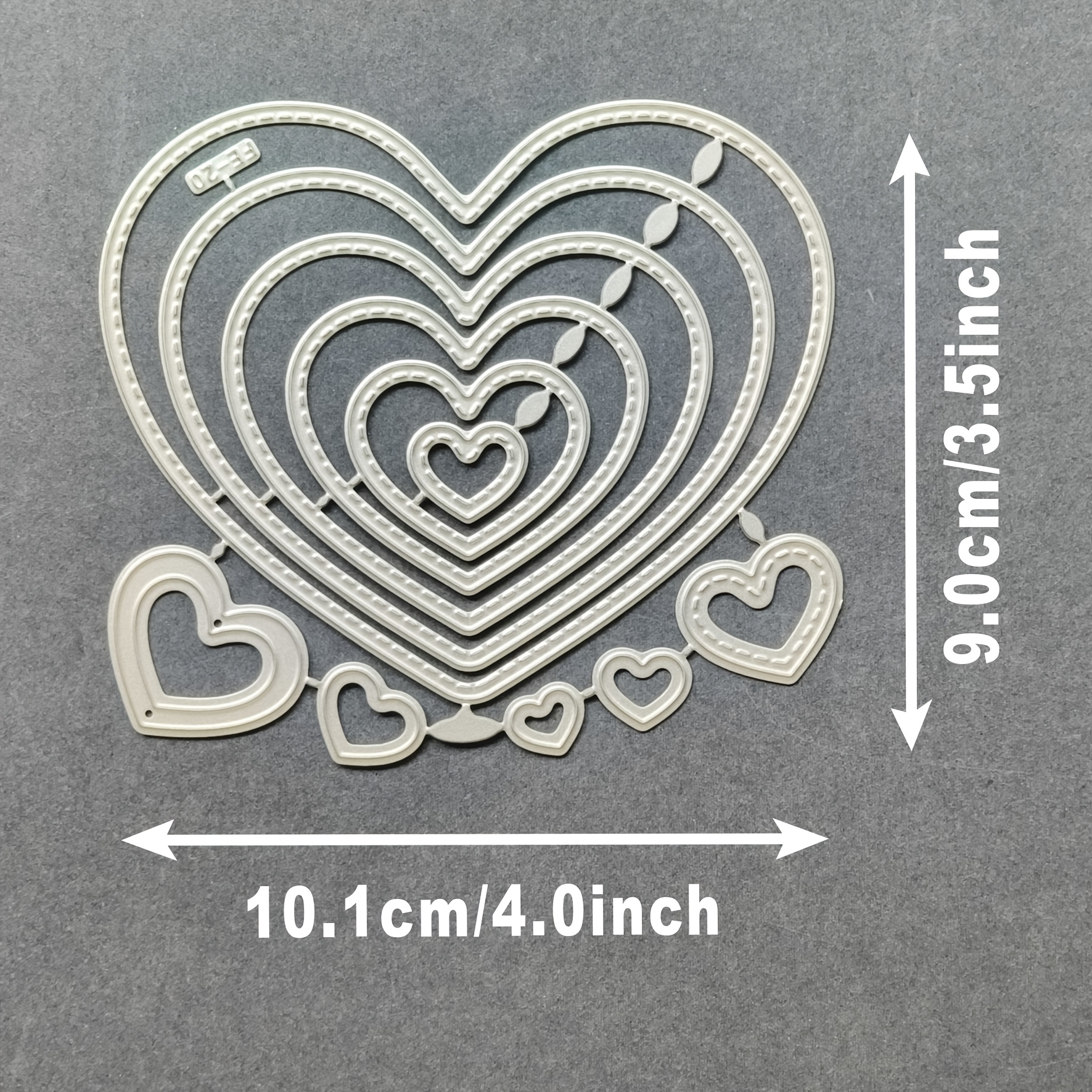 TEMU Layered Love, Metal Cutting Mold, Used For Making Scrapbooks From Paper Cards