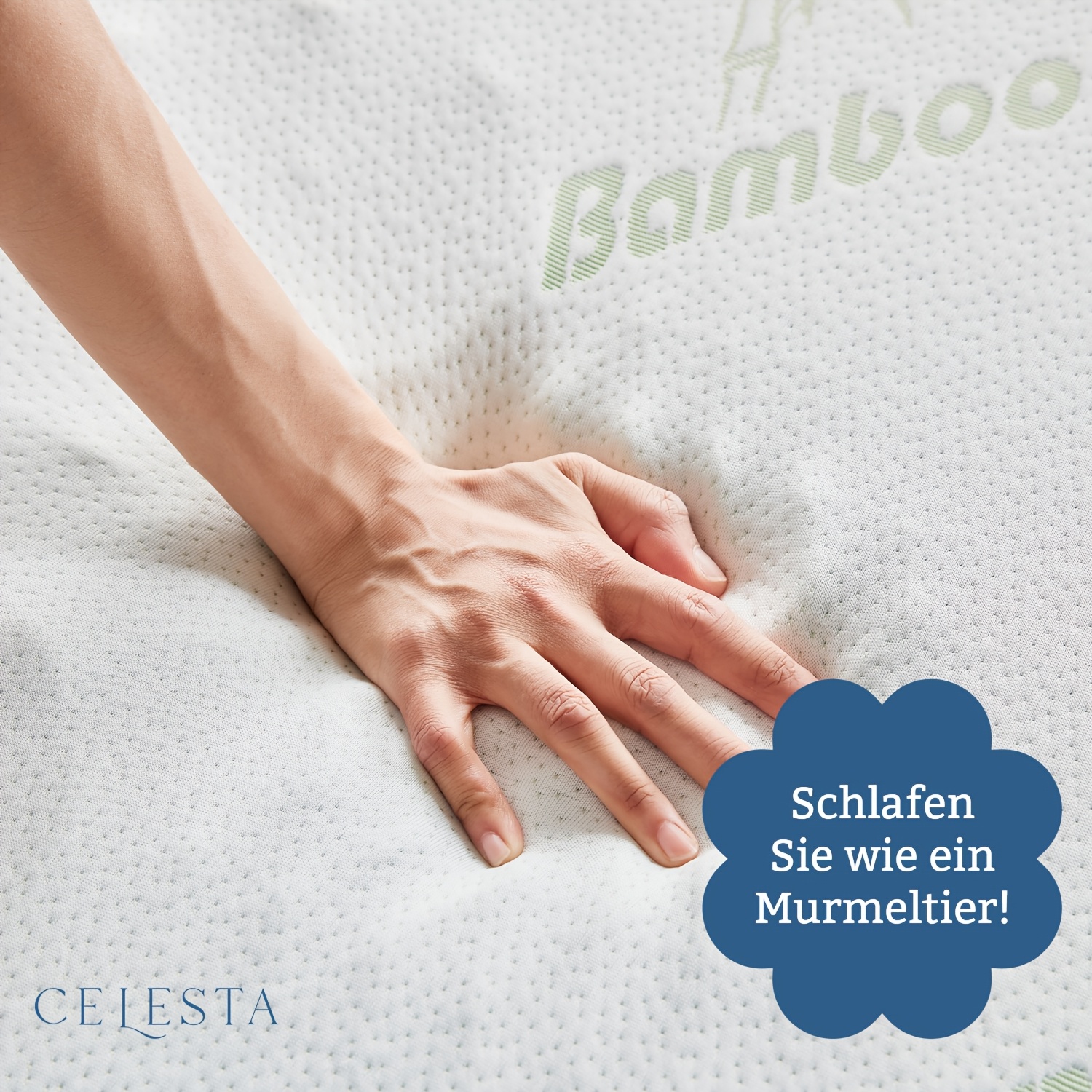 TEMU Surmatelas 100% Mousse à de , Coussin de Rembourrage, Ergonomique à 7 Zones, Structure Respirante, Offrant Confort et Soutien, 5 cm ou 7 cm,